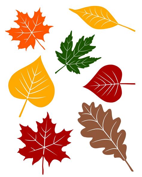 Printable Colored Fall Leaves Printable Word Searches