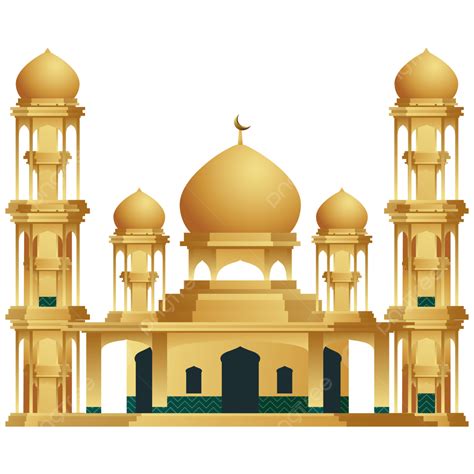 Masjid Vector Hd Png Images Masjid Emas Png Masjid Kubah Masjid