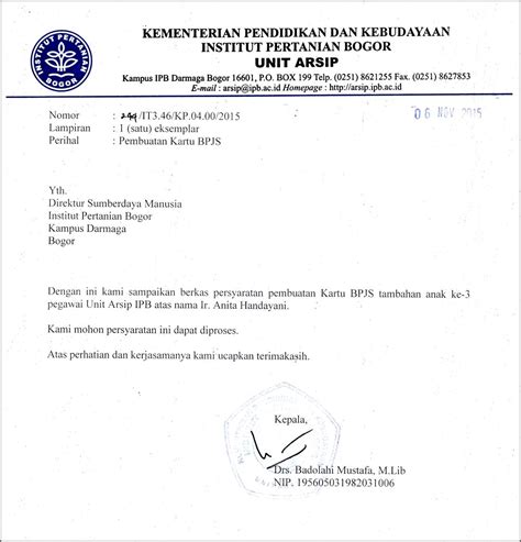 Contoh Surat Keterangan Untuk Bpjs Surat Keterangan Desain Contoh