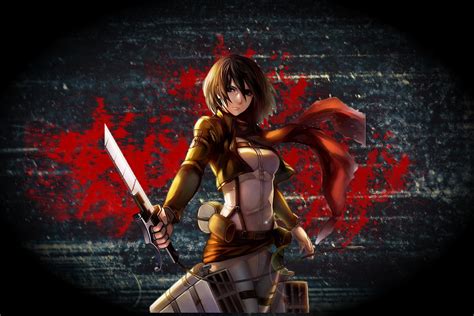 Shingeki No Kyojin Mikasa Ackerman 4k Ultra Hd Wallpaper And