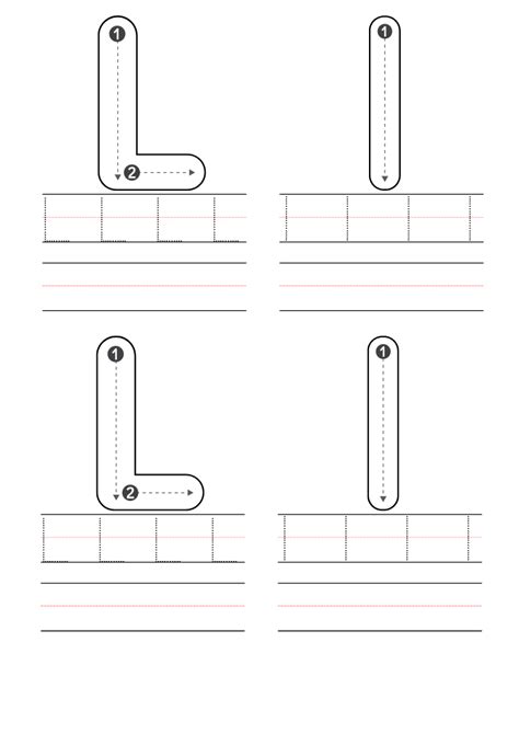 Free Letter L Coloring Pages Printable Pdf