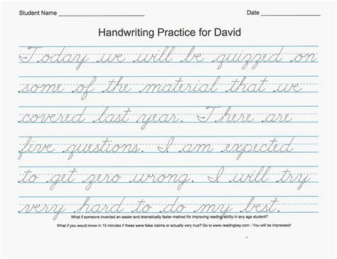 Free Printable Cursive Writing Worksheets For 4th Grade Printable