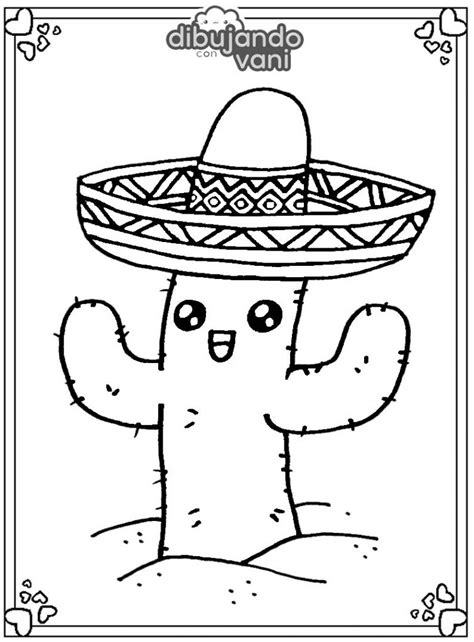 Dibujos De Cactus Mexicano Para Colorear Pintar E Imprimir Porn Sex