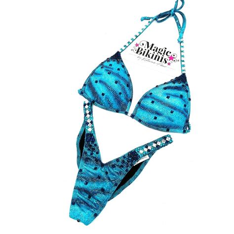 Blue Competition Bikini By Magic Bikinis Fitness Bikini Bikini Model