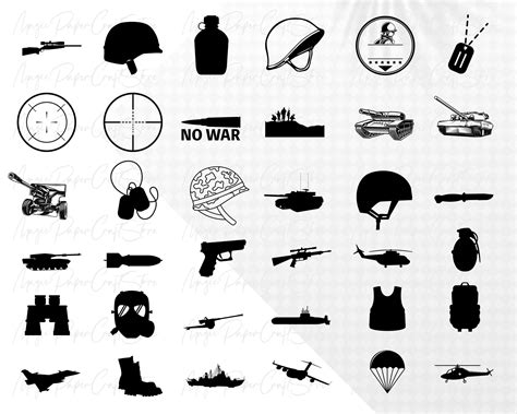 120 Military Svg Bundle Soldier Svg Army Svg Military Etsy Uk