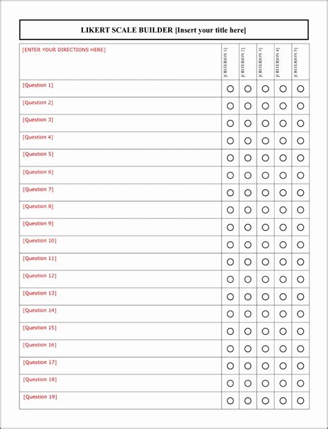 9 Likert Scale Templates SampleTemplatess SampleTemplatess