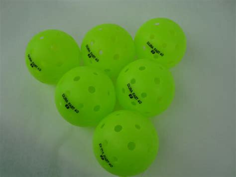 New 6 Dura Outdoor Pickleball Balls Durafast 40 Neon Green Set Of 6