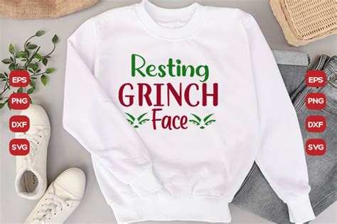 Resting Grinch Face Svg Graphic By Bipa Studio Creative Fabrica