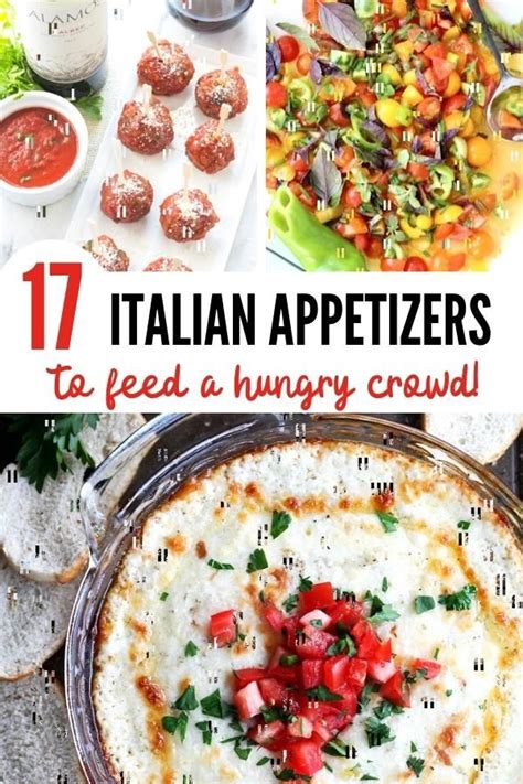 17 Easy Italian Appetizers To Feed A Crowd Italian Recipes Appetizers