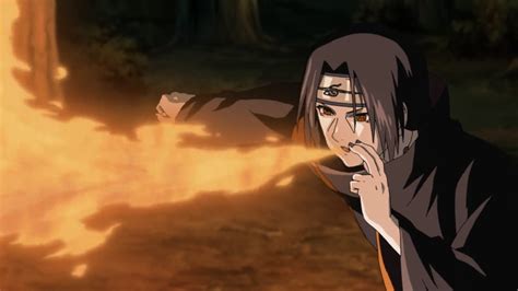 Itachi Uchiha Naruto Shippuden Akatsuki Fire Style Fireball Jutsu