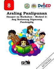 Q Araling Panlipunan Module Pdf Araling Panlipunan Ikaapat Na Markahan Modyul Ang