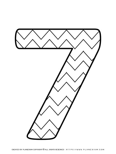 All Seasons Coloring Page Number Pattern Seven Planerium