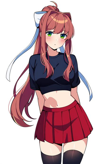 Monika Ddlc 128 By Slippyai On Deviantart