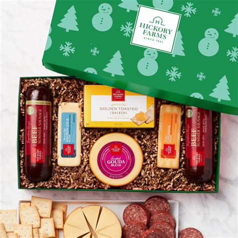 holiday sausage and cheese collection hickory farms t box so fly