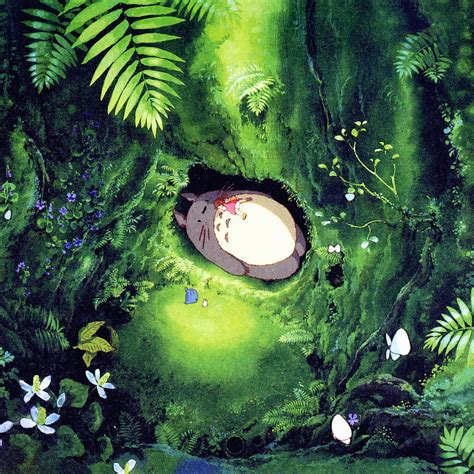 Japan Totoro Art Green Anime Illustration Green Anime Aesthetic Hd