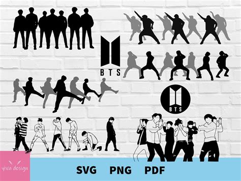 Bts Svg Bts Members Svg Bts Logo Svg Bts Cut File Etsy