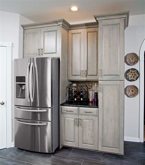 Make Your Kitchen Look Modern With Refrigerator Cabinet Panels Home