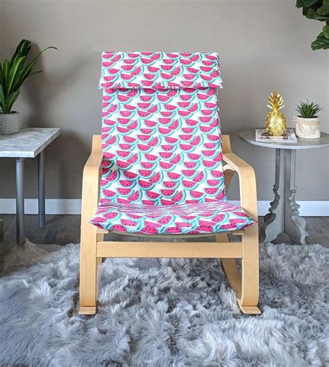 Find the best replacement ikea chair covers & ikea easy chair covers. Pink Watermelon Fruit Ikea Poang Chair Cover | Ikea poang ...