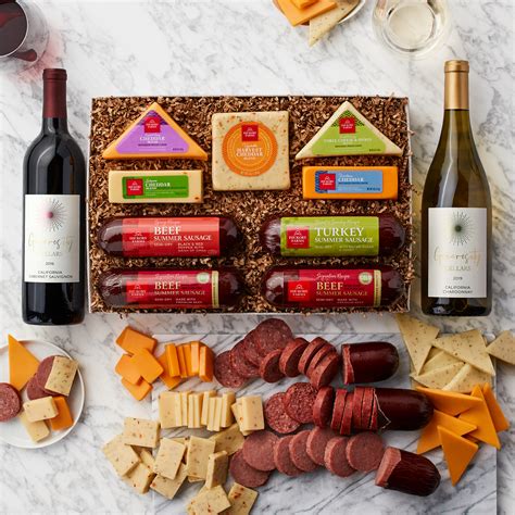 cheese and sausage lover s wine t set hickory farms