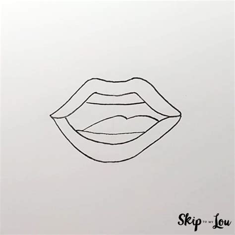 How To Draw A Mouth Easy Tutorial Skip To My Lou