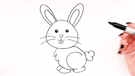 How To Draw A Bunny 🐇bunny Drawing Simplestep By Stepsuper Easy