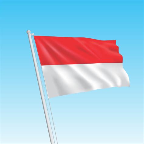 Bendera Indonesia Realistic Flag Vector Bendera Indonesia Flag Png Riset