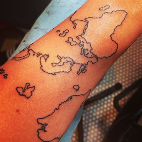 23 Amazing Map Arm Tattoos Tattoo Designs