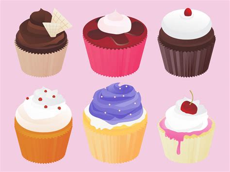 Cupcakes Vector Vector Art And Graphics