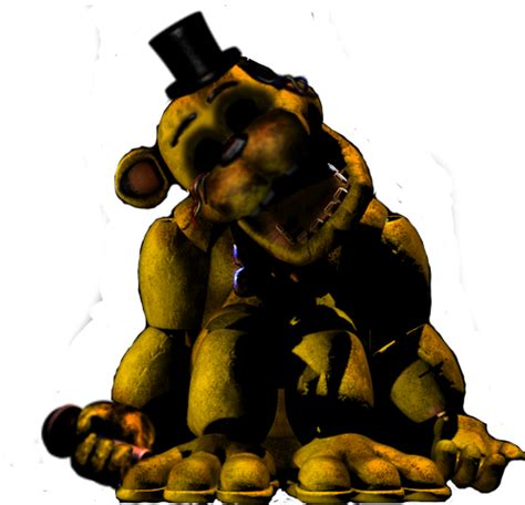 Withered Golden Freddy Fnaf 1 By Mutationfoxy On Deviantart