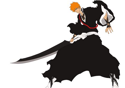 Bleach Ichigo Kurosaki Bankai Spirit Energy Zangetsu Hollow Png