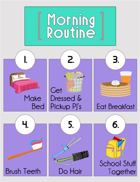 Morning Routine Printables