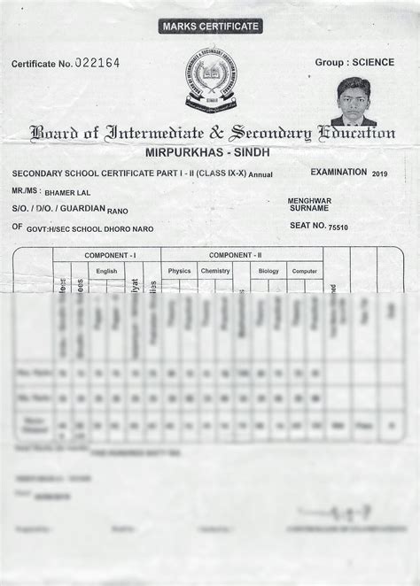 Solution Matric Marksheet Studypool