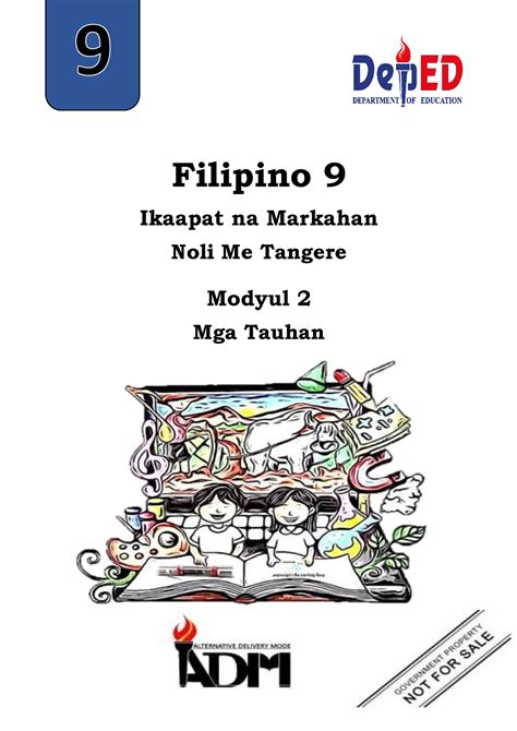 Modyul 2 Mga Tauhan Ng Noli Filipino 9 Ikaapat Na Markahan Noli Me Tangere Modyul 2 Mga Tauhan