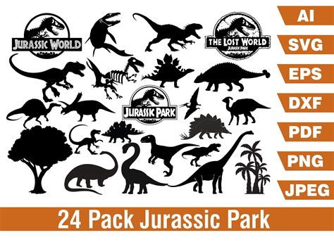 Jurassic Park Bundle Svg Jurassic Park Svg Jurassic World Etsy Uk In