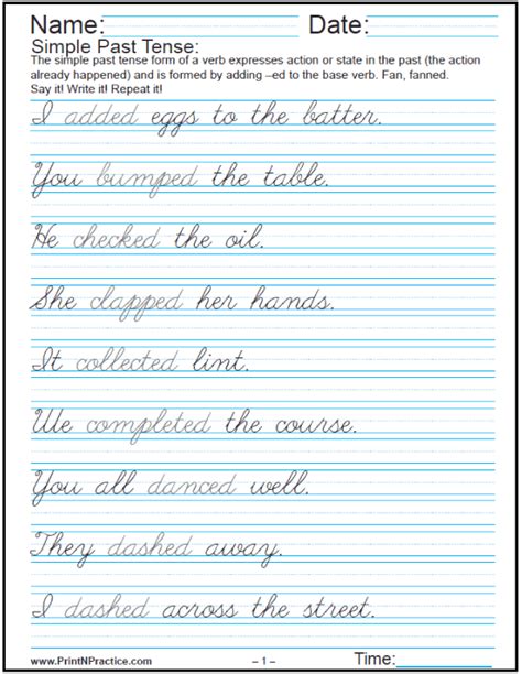 Printable Handwriting Worksheets ⭐ Manuscript And Cursive Worksheets