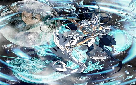 Hitsugaya Toshiro Bleach Sword Long Moon Water Drop Ice Dragon