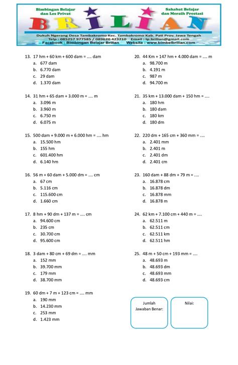 Soal Pengukuran Panjang Kelas Sd Weschem Porn Sex Picture