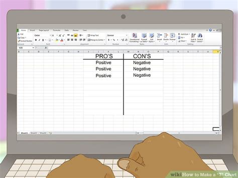 How To Make A T Chart 8 Steps With Pictures Wikihow