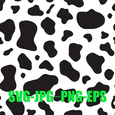 Cow Pattern Svg Cow Print Svg Animal Print Svg Digital Etsy