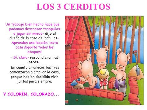 Cuento De Los Tres Cerditos Letra