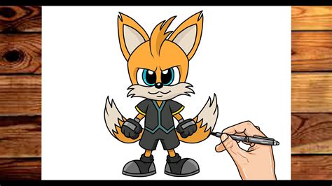 How To Draw Tails Nine Sonic Prime Youtube