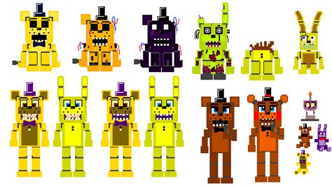 Fnaf Upgraded Minigame Sprites Random Poses V10 By Tonichedgefox On