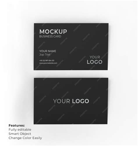 Premium Psd Silver Luxury Business Card Mockup