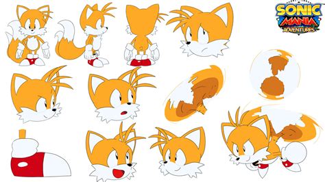 How To Draw Sonic Mania Tails