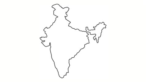 India Map Drawing Step By Step Idea Youtube