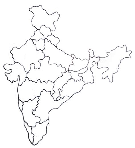 How To Draw India Map