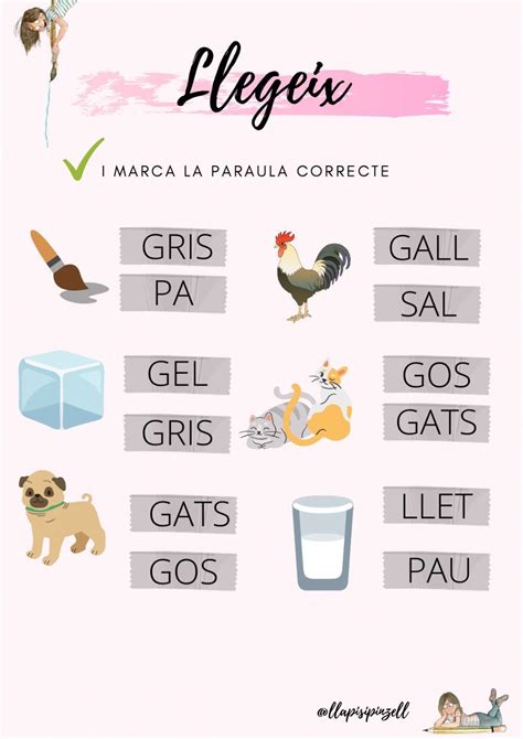 monosíllabs 8 Ficha interactiva Spanish lessons for kids Lectures