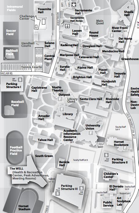 Csu Sacramento Campus Map Oconto County Plat Map