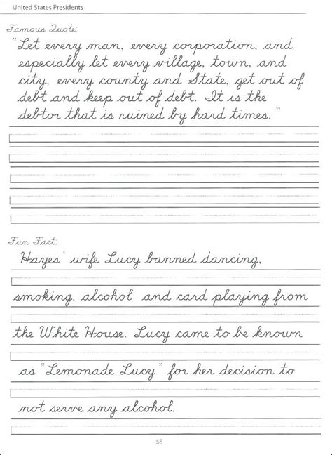 Cursive Worksheets 4th Grade