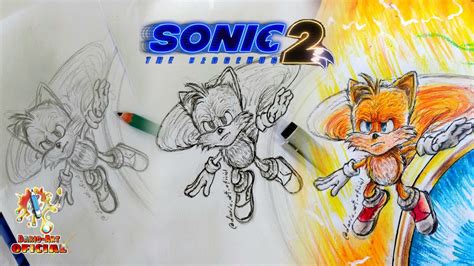 Como Dibujar A Tails De Sonic 2 La PelÍcula FÁcil Paso A Paso